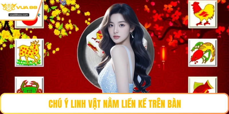 Chú ý linh vật nằm liền kề trên bàn